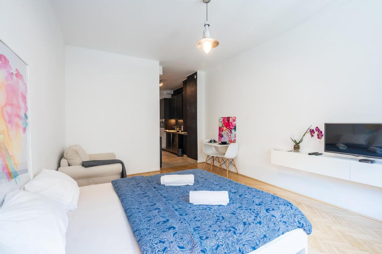 Bright Studio With Parliament View, Free Parking Budapest Eksteriør bilde