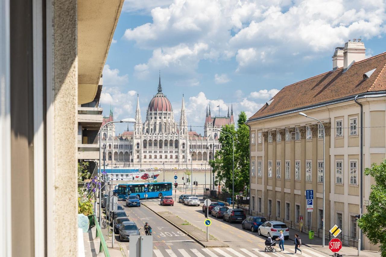 Bright Studio With Parliament View, Free Parking Budapest Eksteriør bilde